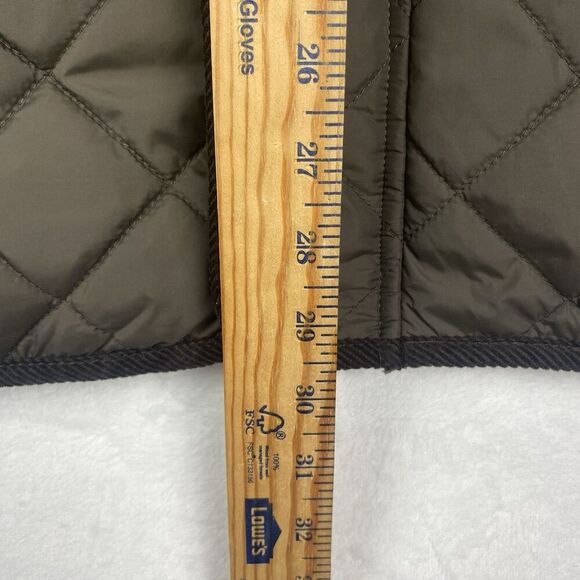 Cole Haan Barn Coat Utility Jacket Mens Large Brown Quilted Corduroy Plaid - Picture 8 of 10